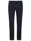 Jacob Cohen 5 Pocket Super Slim Fit Trousers In Navy Blue