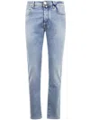 Jacob Cohen Pant 5 Pocket Slim Fit Bard Denim Blue Stretch