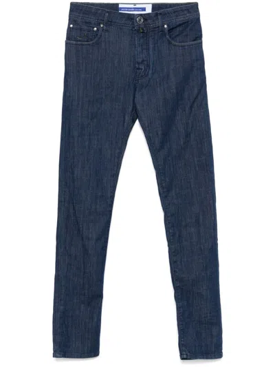 Jacob Cohen Pant 5 Pocket Slim Fit Bard Denim Blue Stretch