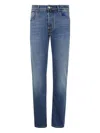 Jacob Cohen Pant 5 Pocket Slim Fit Bard Denim Blue Stretch In Blue