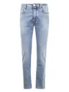 Jacob Cohen Pant 5 Pocket Slim Fit Bard Denim Blue Stretch In Blue