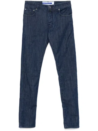 JACOB COHEN JACOB COHEN PANT 5 POCKET SLIM FIT BARD DENIM BLUE STRETCH CLOTHING