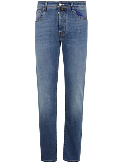 JACOB COHEN JACOB COHEN PANT 5 POCKET SLIM FIT BARD DENIM BLUE STRETCH CLOTHING