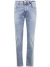 Jacob Cohen Pant 5 Pocket Slim Fit Bard Denim Blue Stretch In Blue