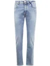 Jacob Cohen Pant 5 Pocket Slim Fit Bard Denim Blue Stretch In D Light Blue