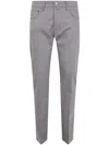 Jacob Cohen Embroidered-pocket Wool Trousers In Gray