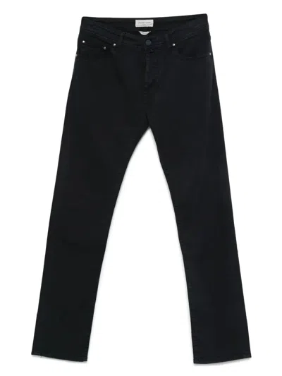 Jacob Cohen "pant 5 Pockets Slim Fit Bard Tr" Trousers In Black