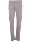 Jacob Cohen Slim Fit Trousers Featuring 5 Pockets In Gray
