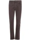 Jacob Cohen Logo-plaque Trousers In Gray