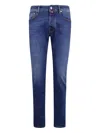 Jacob Cohen "pant 5 Pockets Slim Fit Bard V1" Denim In Blue