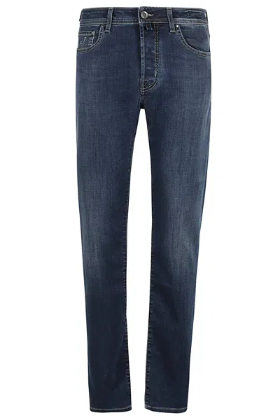 Jacob Cohen Pant 5 Slim Fit In Blue