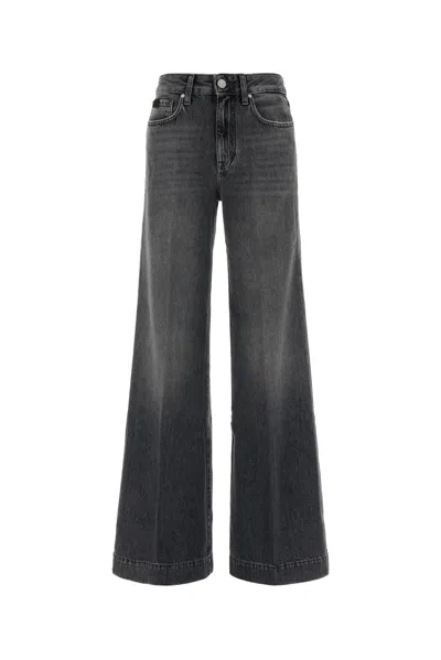 Jacob Cohen Wide-leg Denim Jeans In Gray