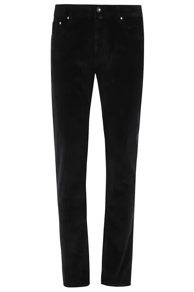 Jacob Cohen Pant Velluto 750 Righe In Black