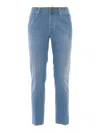 Jacob Cohen Pant5 Pkt Slim Cropped/carrot Scott In Blue