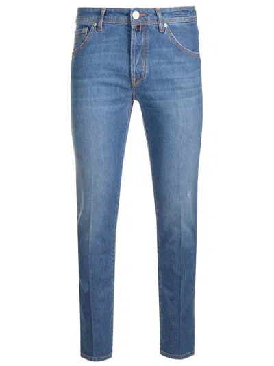 JACOB COHEN PANT5 PKT SLIM CROPPED/CARROT SCOTT TR CANNETTE JEANS BLUE