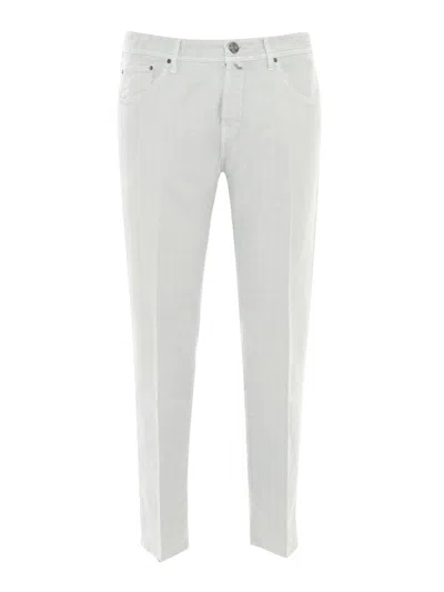Jacob Cohen Pant5 Pkt Slim Cropped/carrot Scott In White