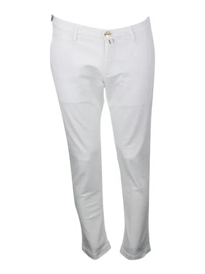 Jacob Cohen Trousers White In Blanco