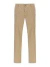 Jacob Cohen Bobby Slim-fit Cotton Chinos In Beige