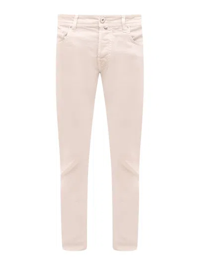 Jacob Cohen Stretch Cotton Trousers In Grey