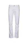Jacob Cohen White Straight Jeans In White
