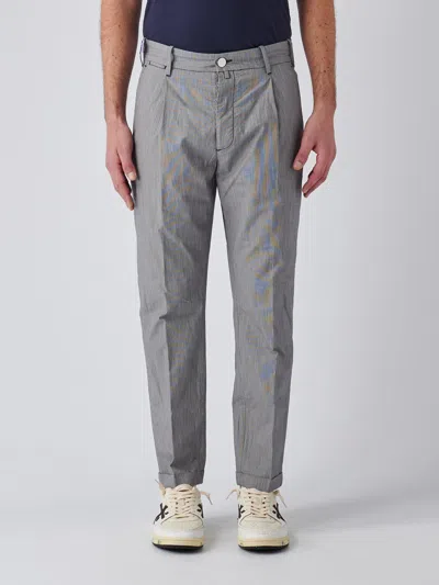 Jacob Cohen Pantalone Crop/slim Trousers In Grigio-blu