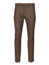 Jacob Cohen Pantalone Slim Fit Bobby Rw Micro Fantasia Moro 100 Lana Trousers Brown In Brown