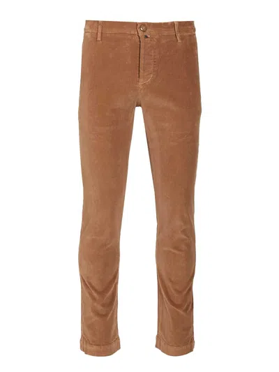 Jacob Cohen Pantalone Slim Fit Gray Tr 1000r Velluto Corda Trousers Brown