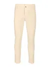 Jacob Cohen Pantalone Slim Fit Gray Tr 1000r Velluto Corda Trousers White In Neutral
