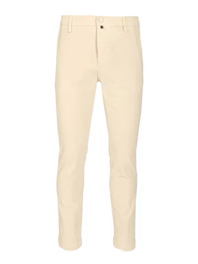 JACOB COHEN PANTALONE SLIM FIT GRAY TR 1000R VELLUTO CORDA TROUSERS WHITE