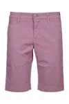 Jacob Cohen Light Purple Tailored Chino Shorts In Purple