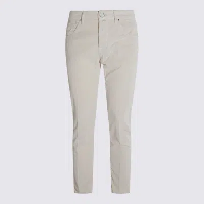 Jacob Cohen Trousers With Belt Loops And Pockets In White