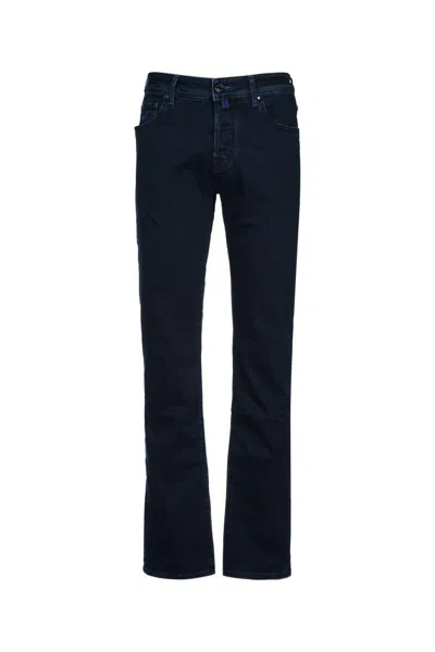 Jacob Cohen Bard Mid-rise Chino Trousers In Blue