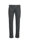 Jacob Cohen Trouser Pockets And Belt Loops In Black