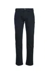 Jacob Cohen Trouser With Belt Loops And Pockets In Blue