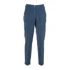 Jacob Cohen Navy Velvet Pants In Blue