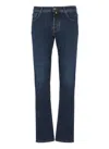 Shop Jacob Cohen Trousers In Blue