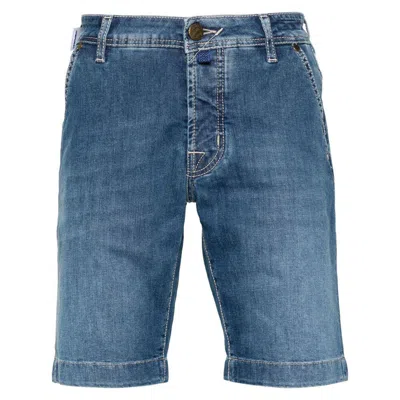 Jacob Cohen Nicolas Denim Shorts In Blue