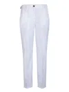 Jacob Cohen Logo-embroidered Cropped Trousers In White