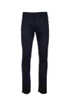 Jacob Cohen Skinny-fit Wool-blend Trousers In Blu