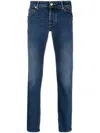 Jacob Cohen Skinny Stonewashed Jeans In Blue