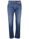 Jacob Cohen Slim Fit Trousers Five Pockets In Blue