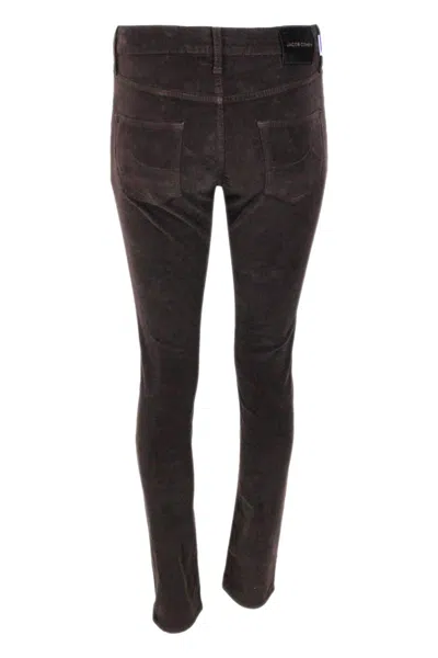 Jacob Cohen Corduroy Trousers In Brown
