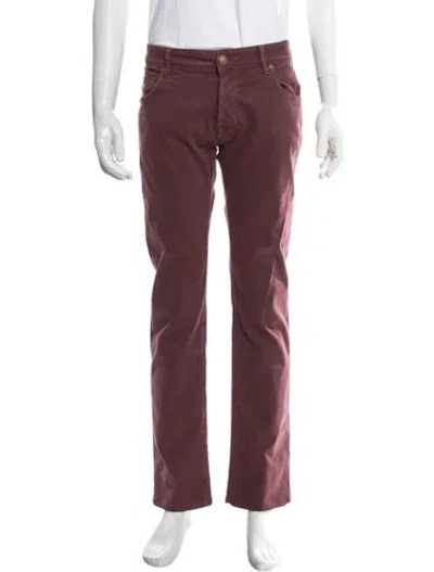 Pre-owned Jacob Cohen Pants In Burgundy