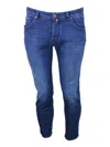 Jacob Cohen Nick Slim J622 Luxury Edition Denim Trousers In Soft Stretch Denim With 5 Pockets With Closure Butto In Denim