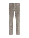 Jacob Cohen Five-pocket Corduroy Trousers In Neutral