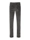 Jacob Cohen Gray Tailored Trousers With Ribbed Texture In Gray
