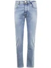 Jacob Cohen Pant 5 Pocket Slim Fit Bard Denim Blue Stretch In Blue