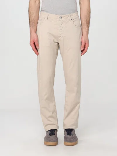 Jacob Cohen Pants  Men Color Beige In Neutral