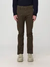 Jacob Cohen Men's Olive Stretch Bobby Chino Trousers In Braun