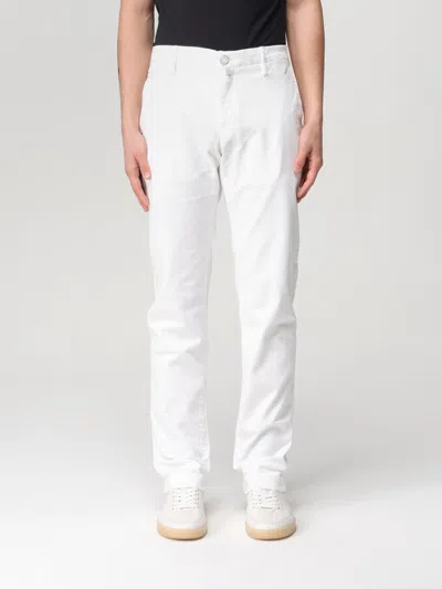 Jacob Cohen Trousers  Men Colour White In Weiss
